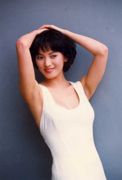 Diana Pang in white dress