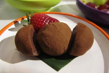Chocolate mochi from YoSushi