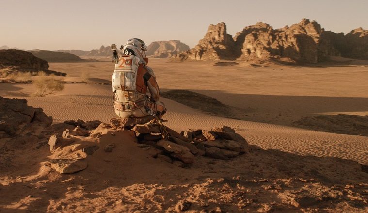 The Martian Matt Damon screen shot