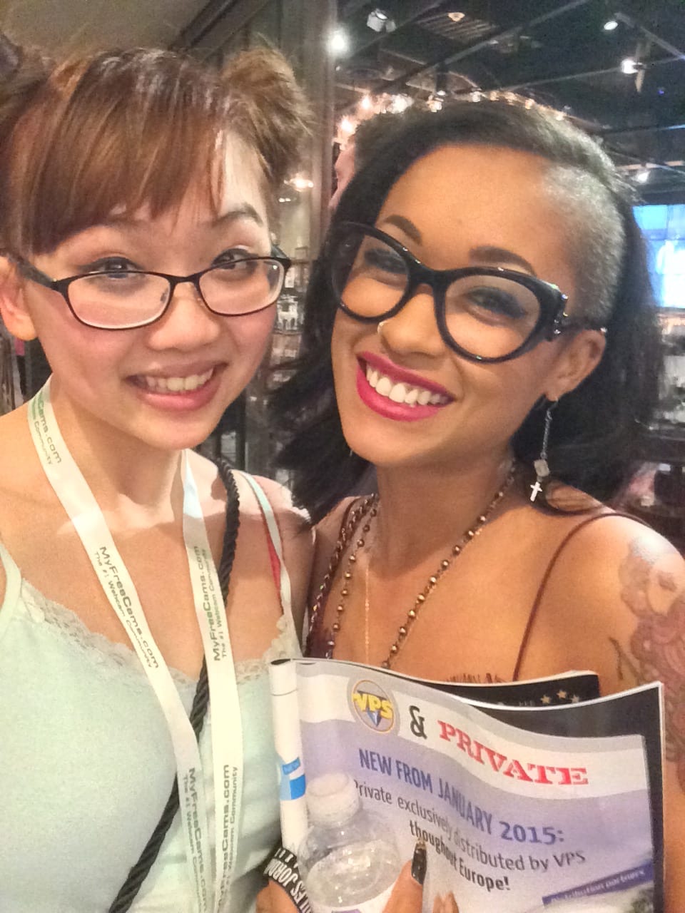 Harriet and Skin Diamond at the AVN awards