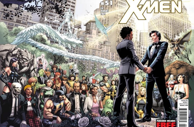 Astonishing X-men issue 51 gay marriage cover