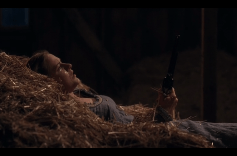 Delores and the gun in a haystack