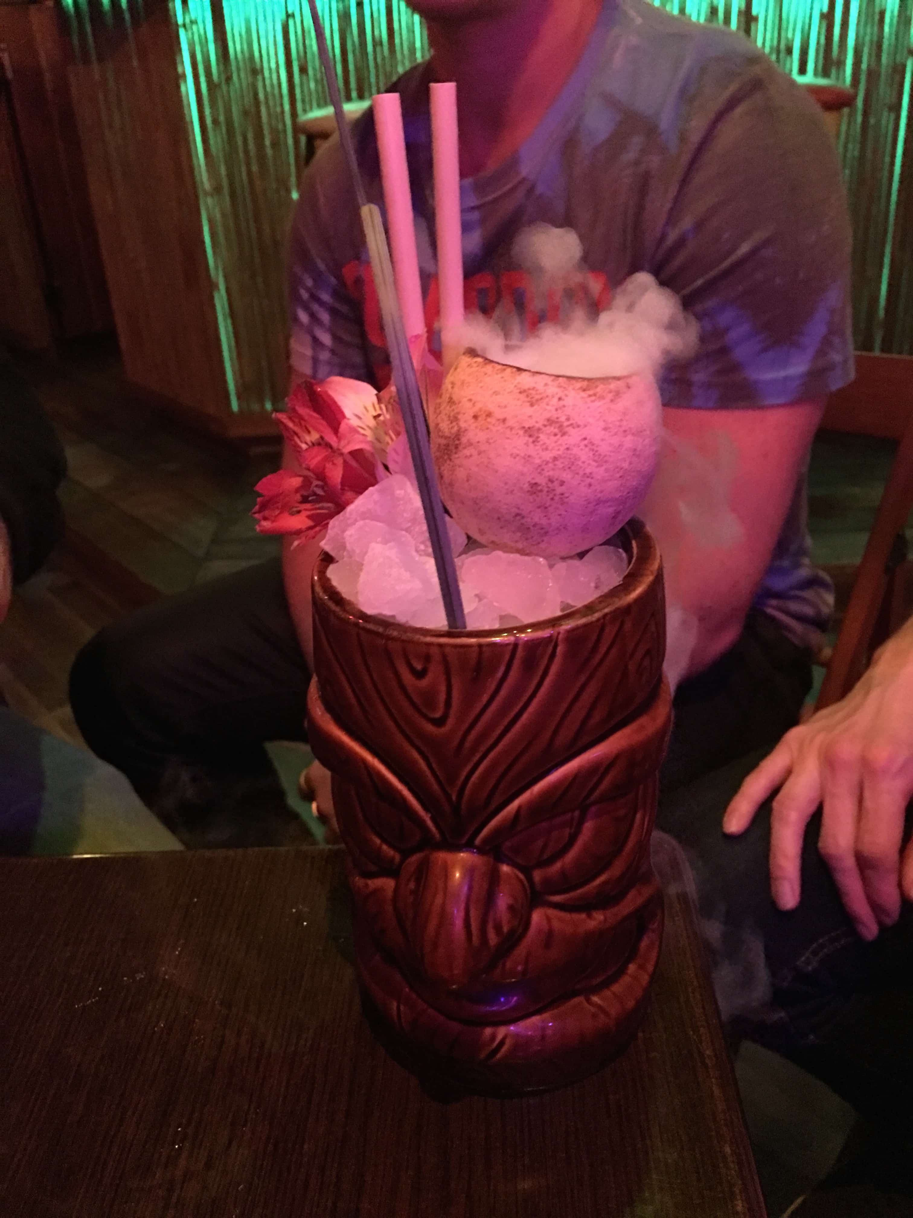 cocktail at tikki bar