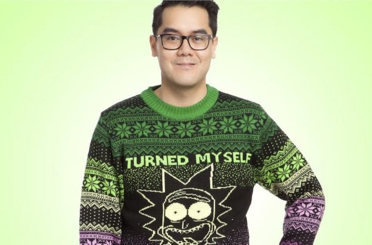 Rick and Morty I Turned Myself Into a Holiday Sweater