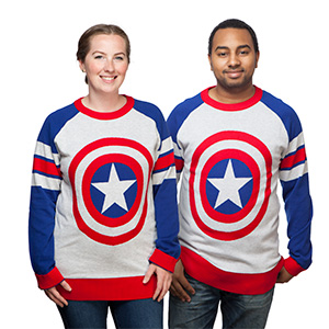 Captain America Shield Knit Sweater